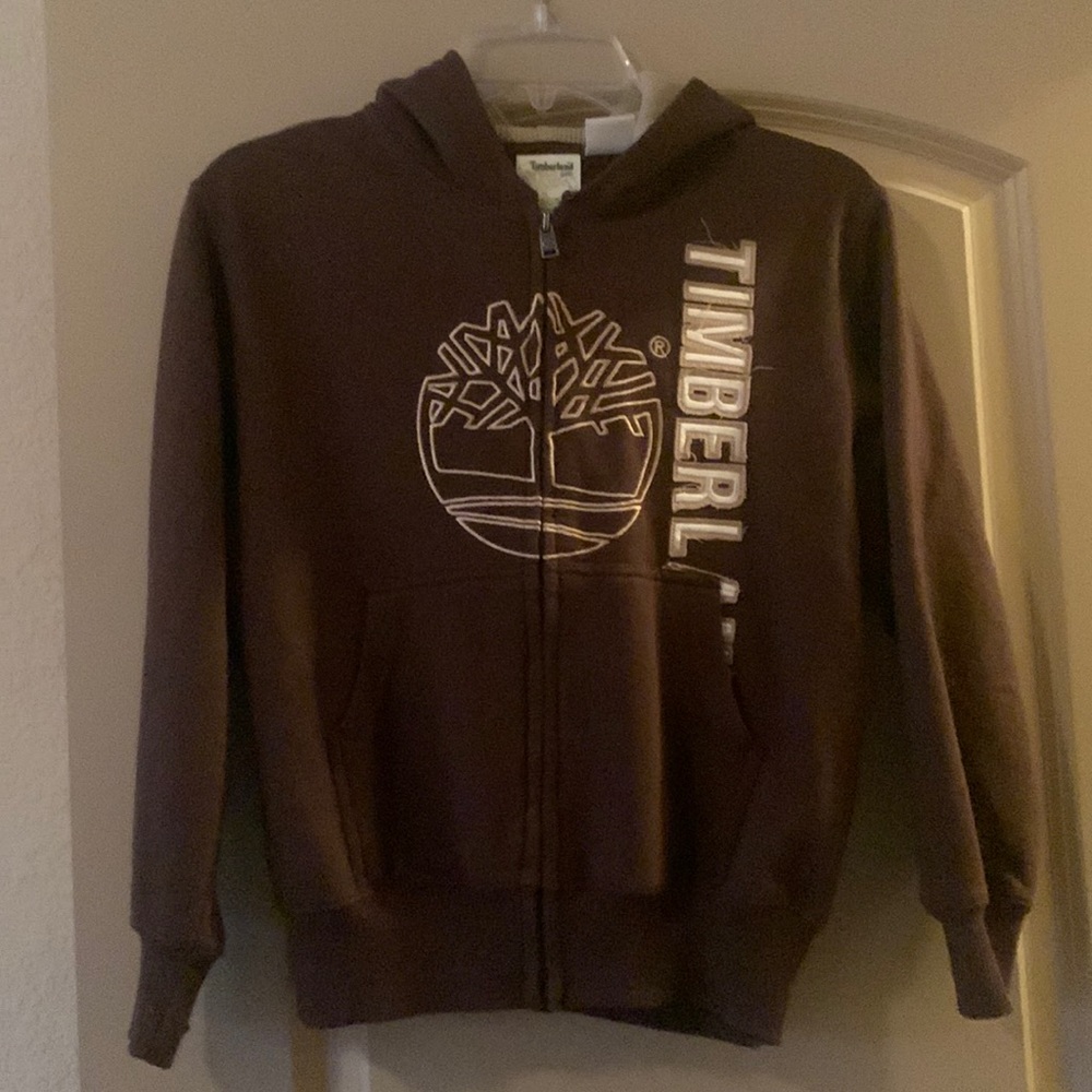 Brown Timberland Sweatshirt with Hood